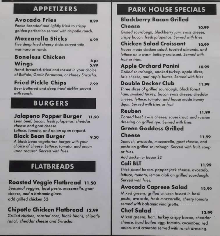 Menu page 2