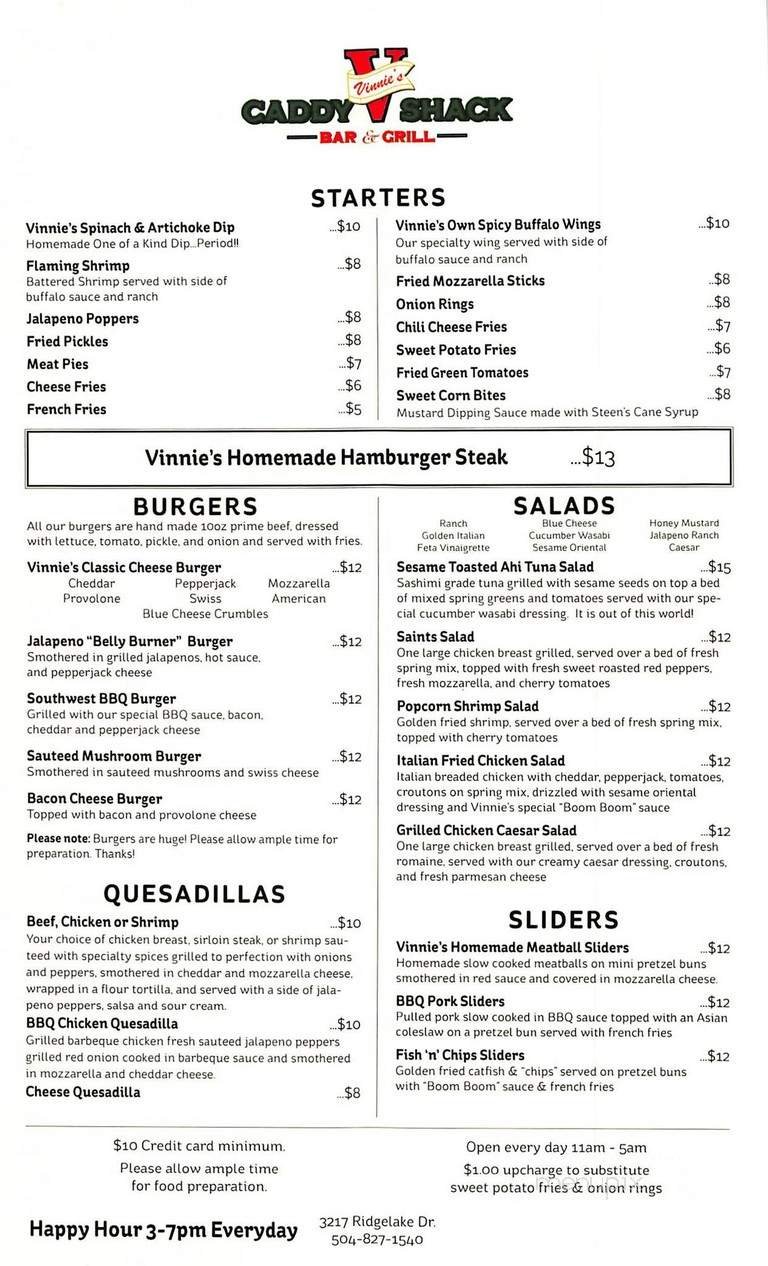 Menu page 2