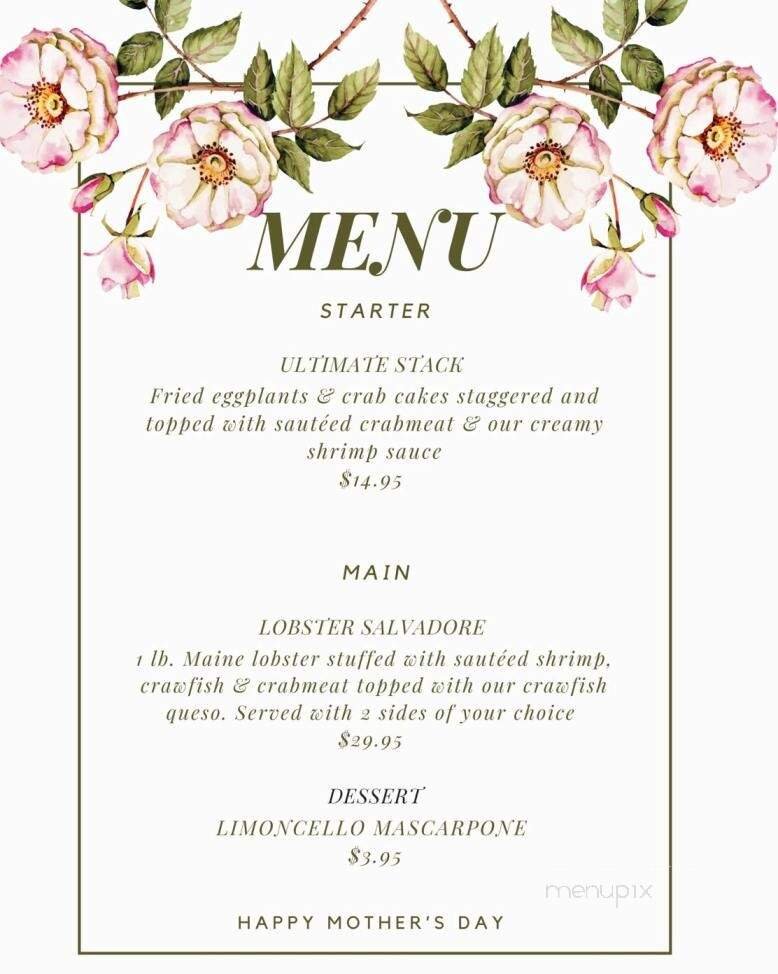 Menu page 1