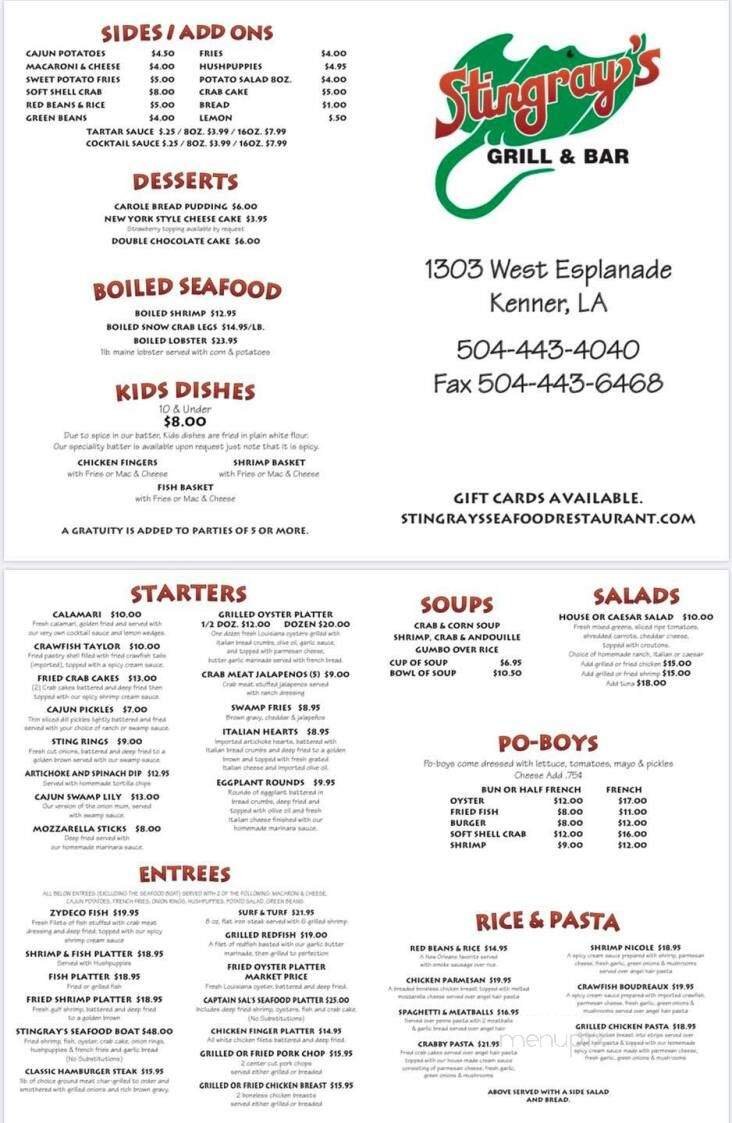 Menu page 2