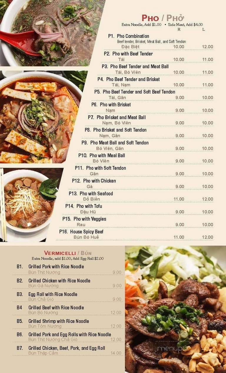 Menu page 1