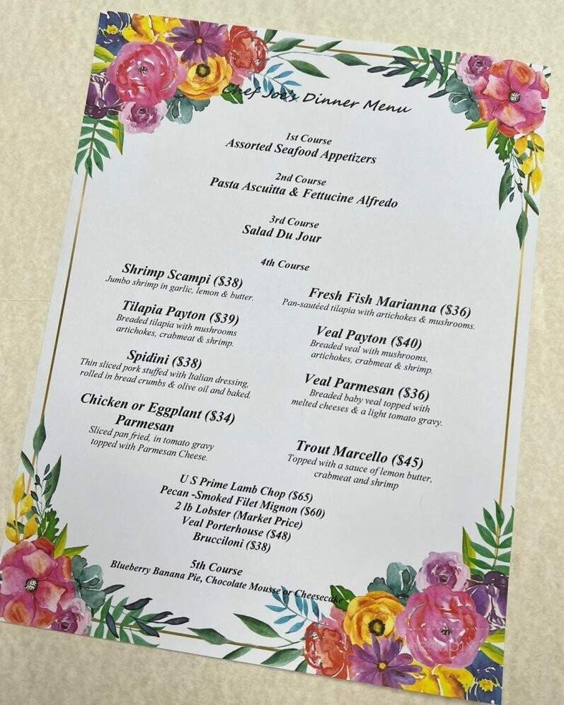 Menu page 1