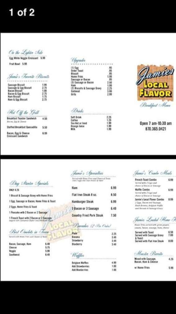 Menu page 3
