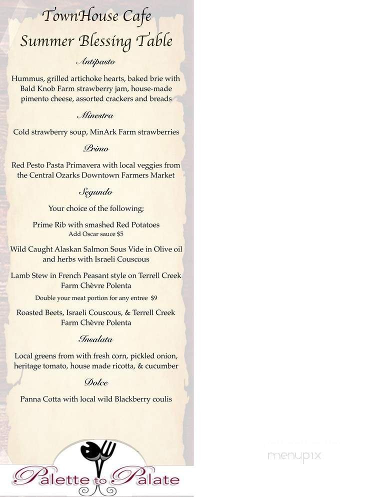 Menu page 1