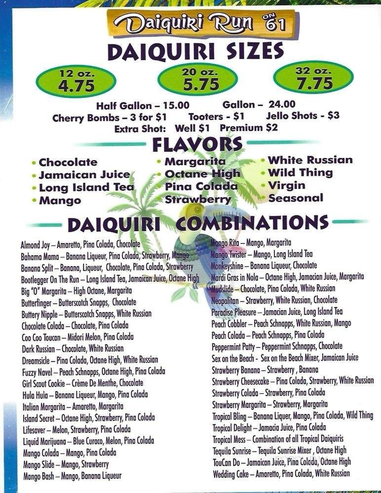 Menu page 2