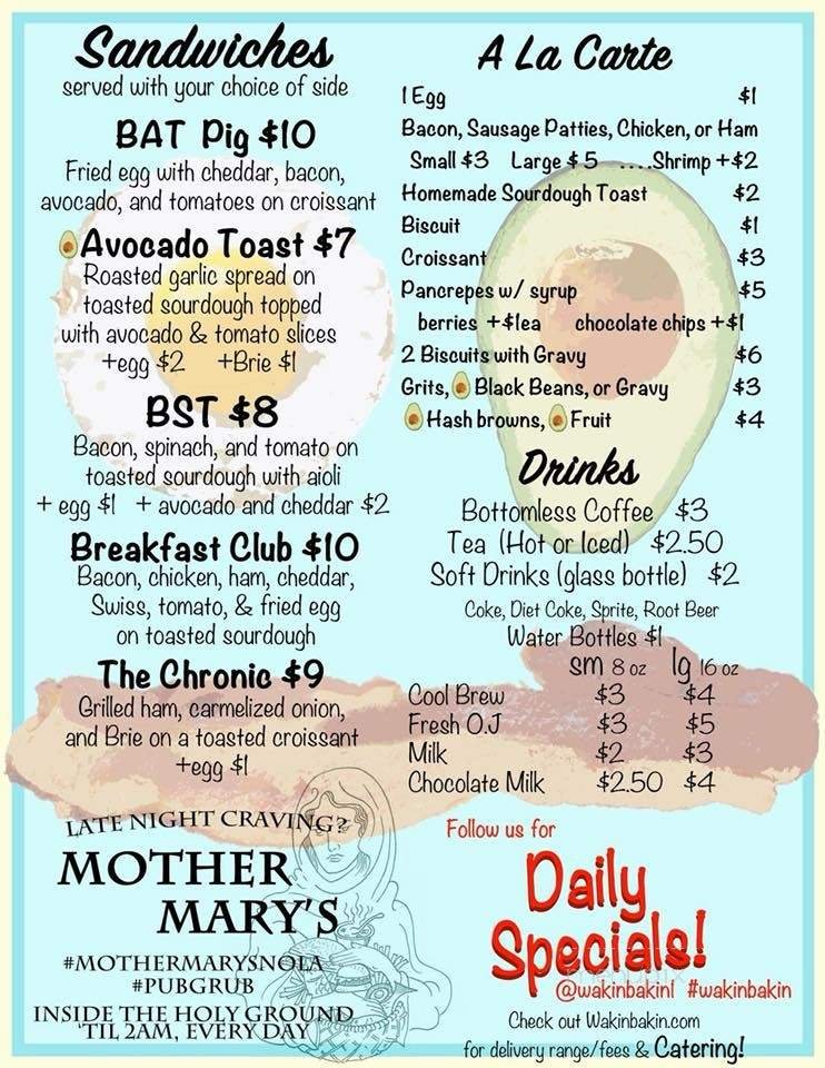 Menu page 2