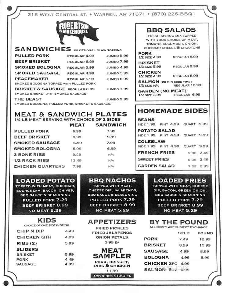 Menu page 3