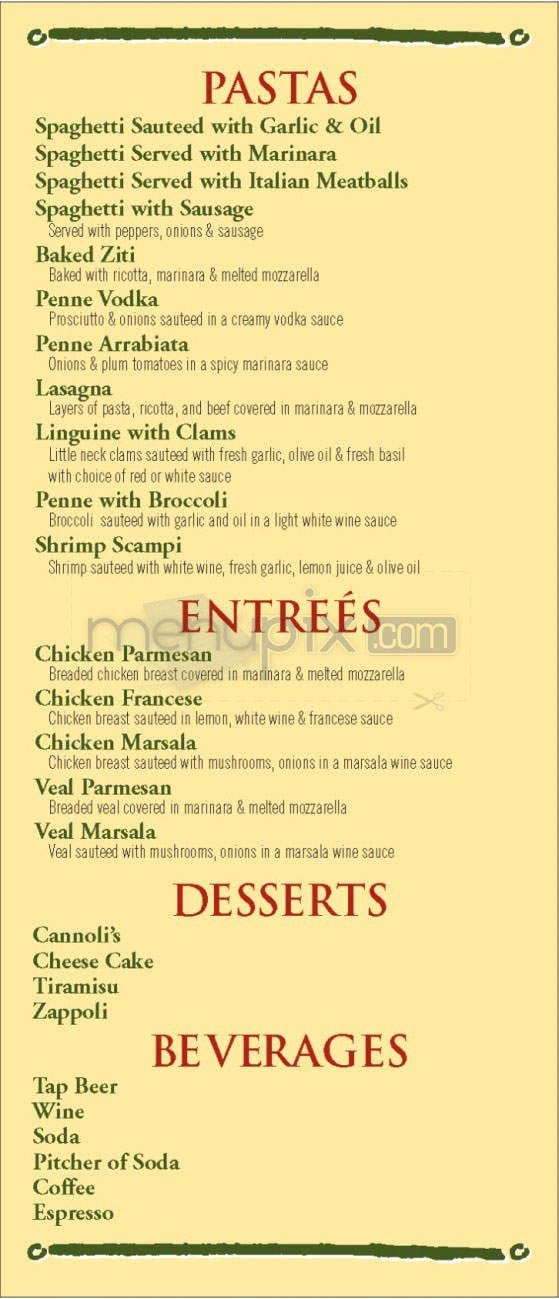 Menu page 2