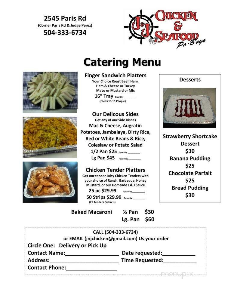 Menu page 1