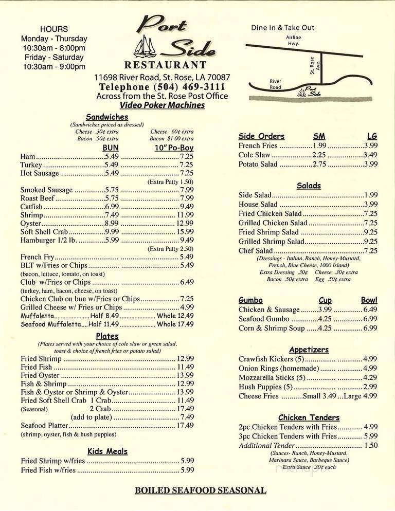 Menu page 1