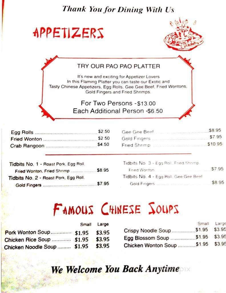 Menu page 1