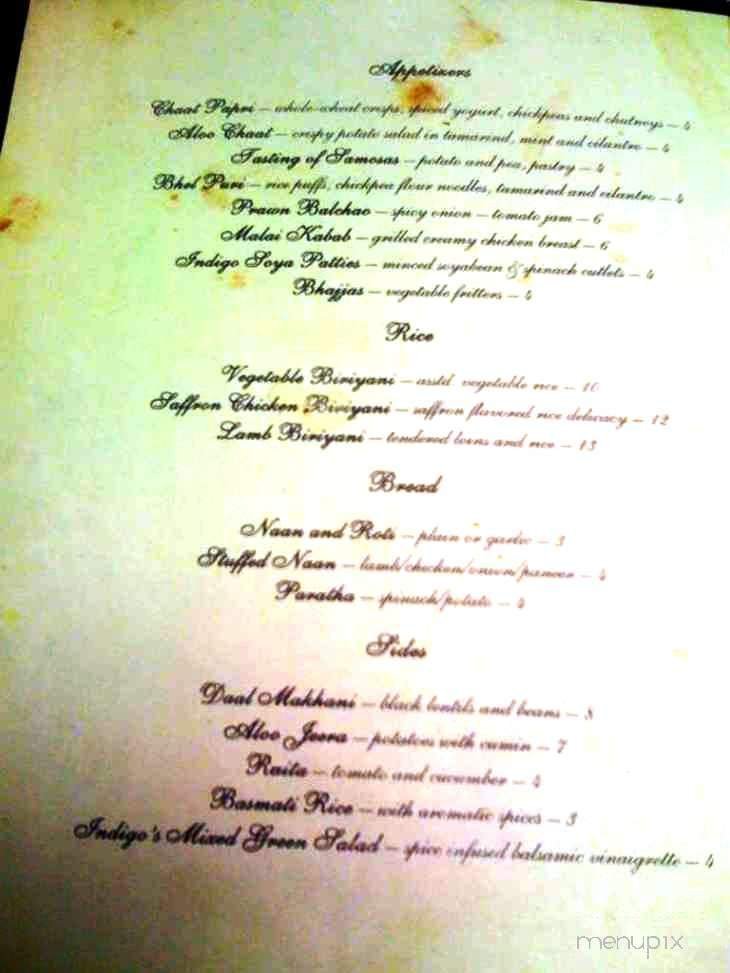 Menu page 1