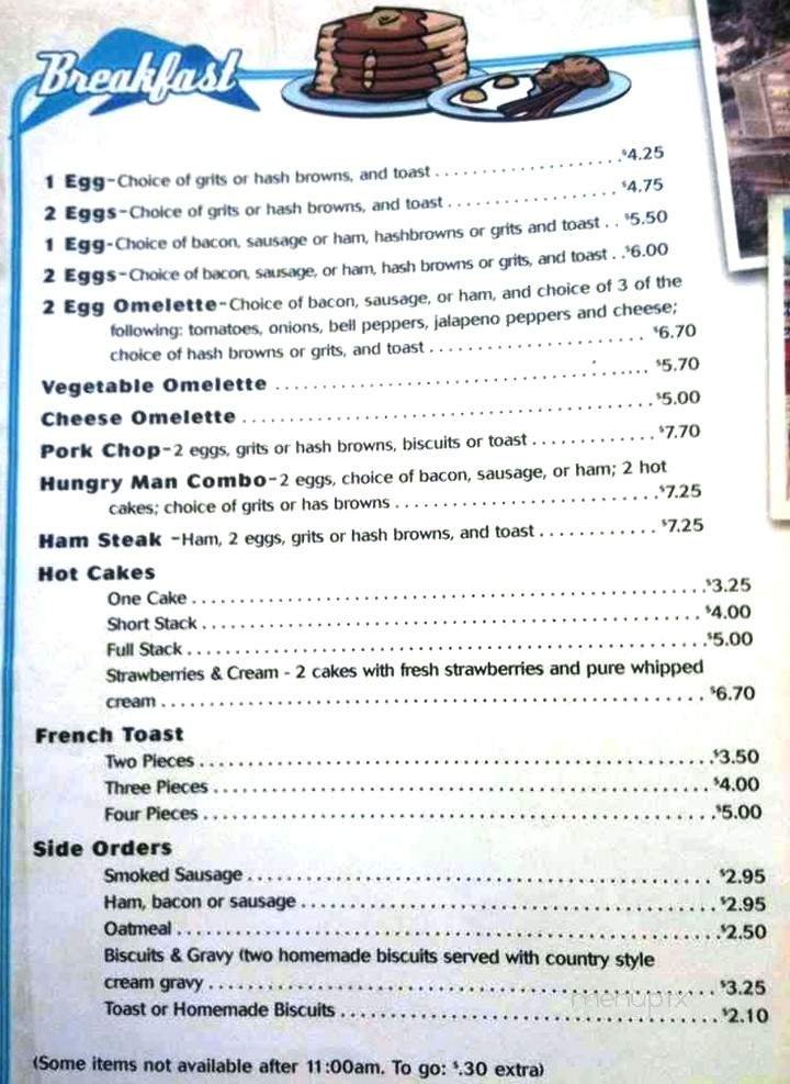 Menu page 1
