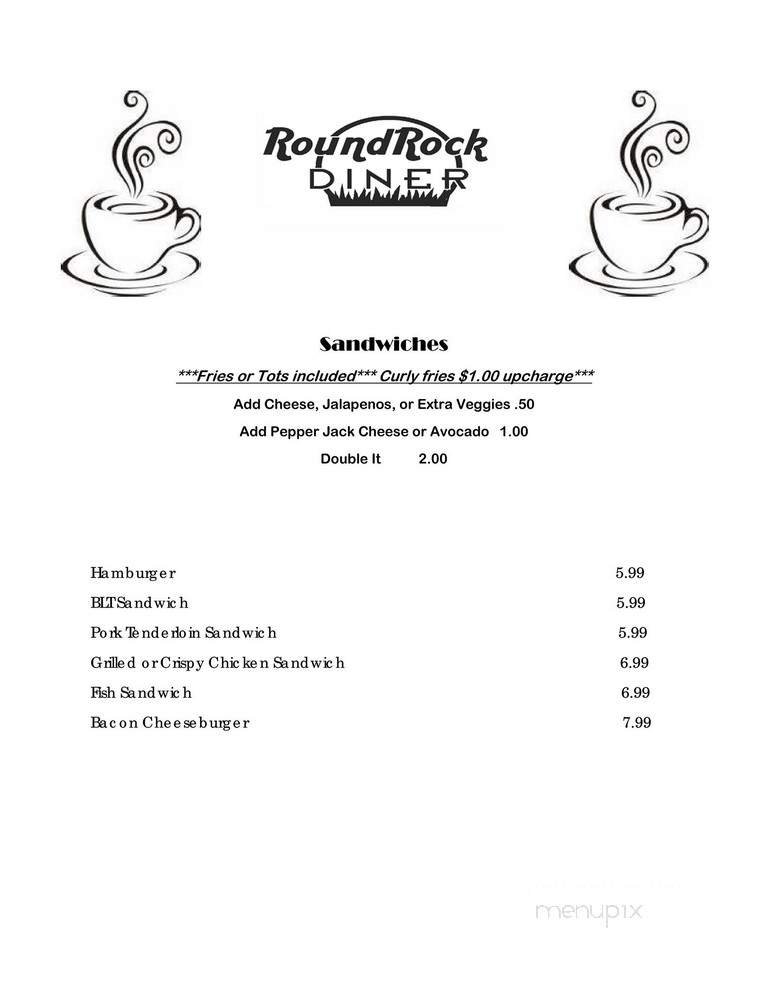 Menu page 1