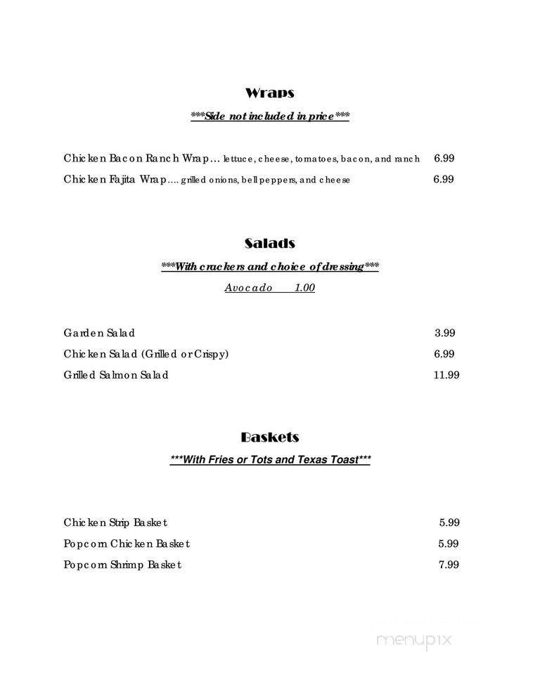 Menu page 2