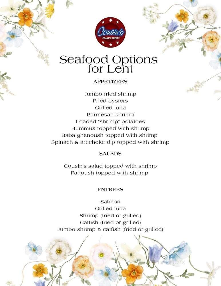 Menu page 2