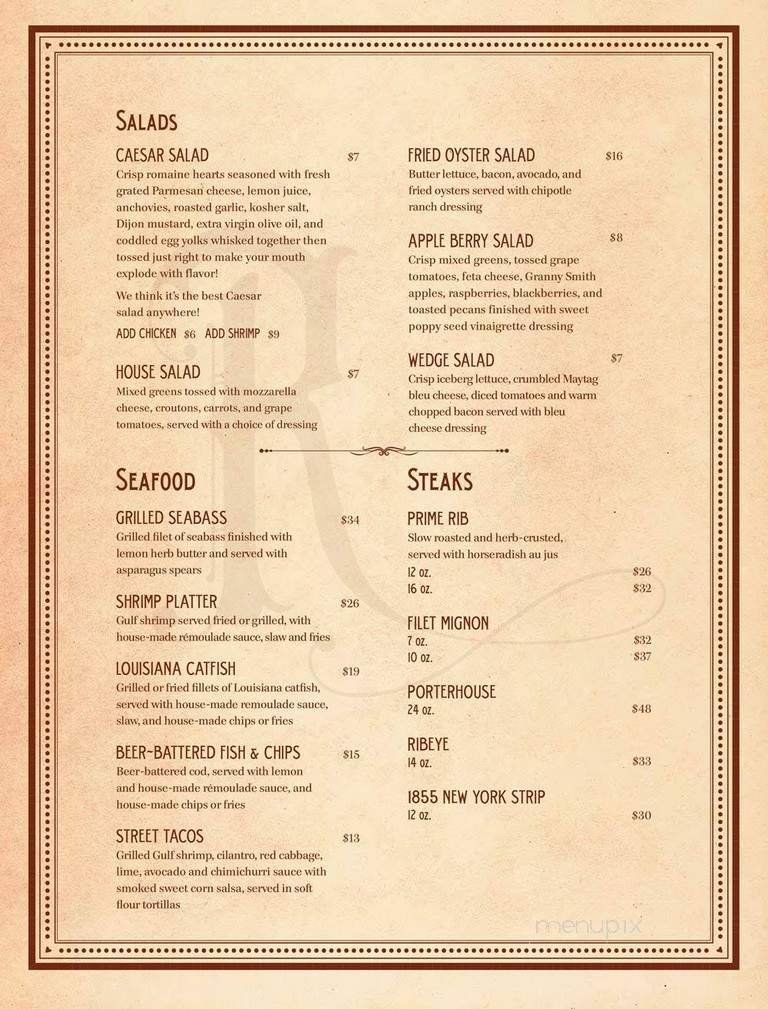 Menu page 2