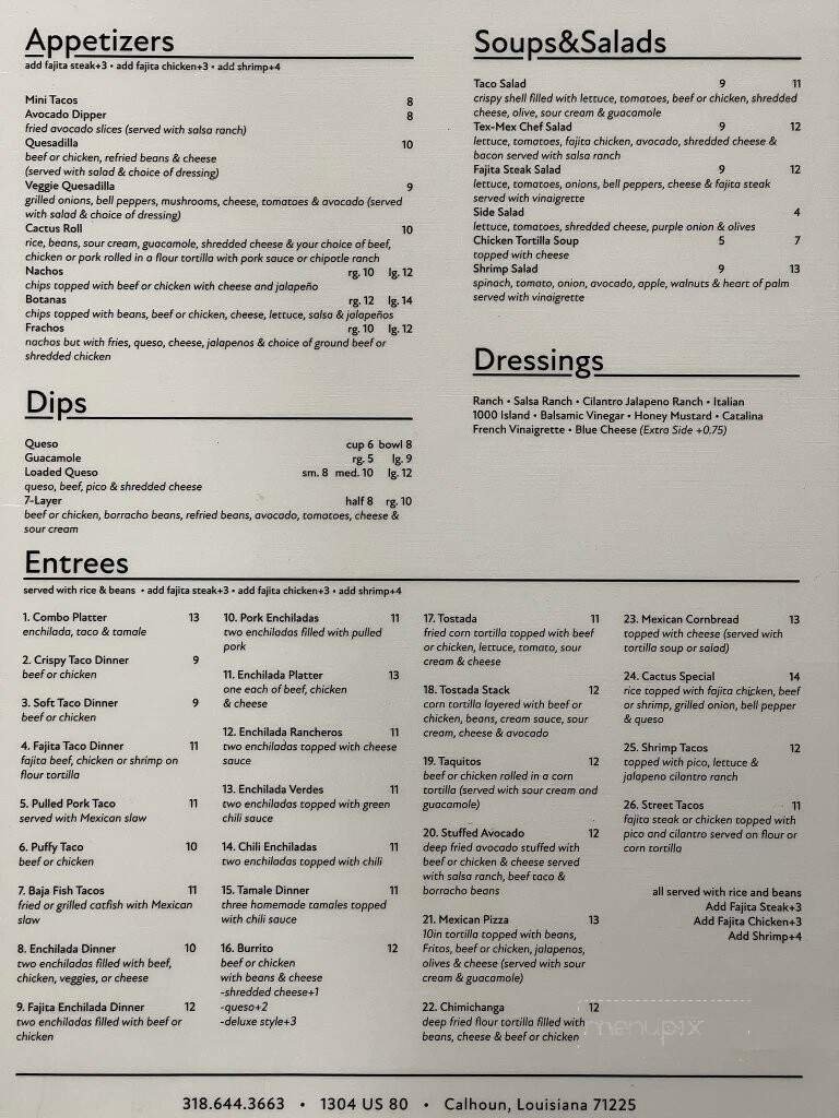 Menu page 2
