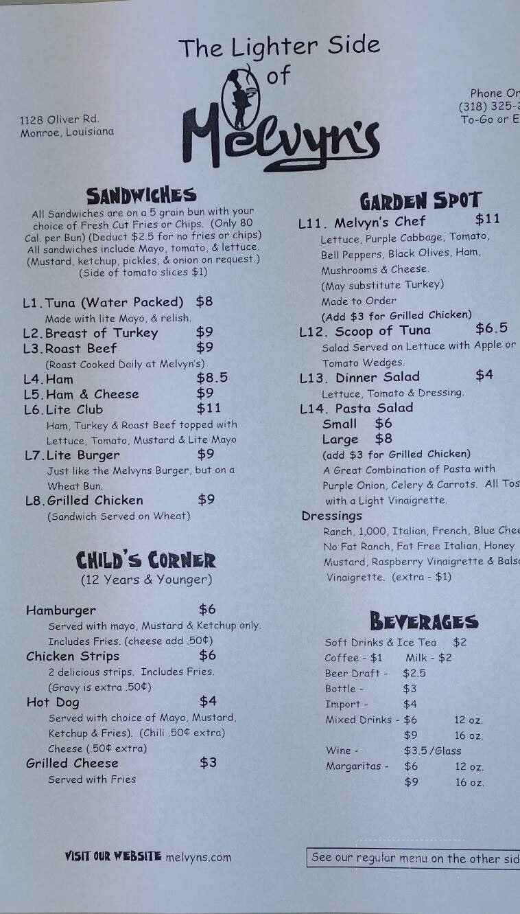 Menu page 2