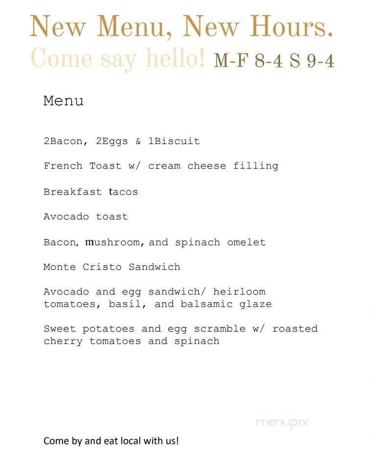 Menu page 1