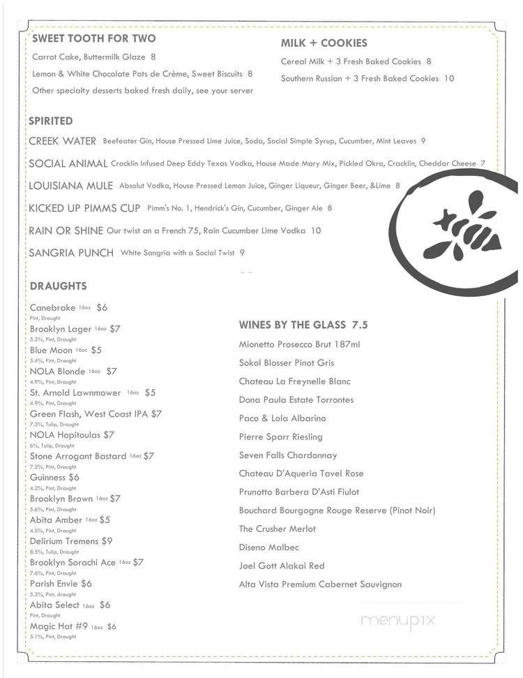 Menu page 2