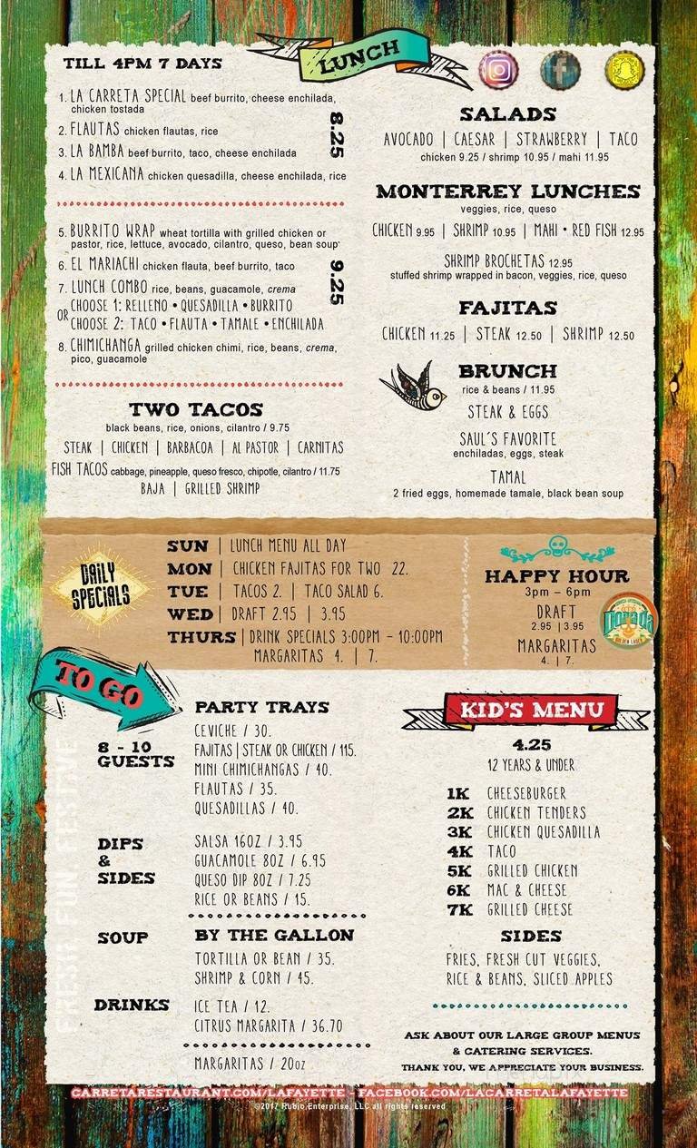 Menu page 2