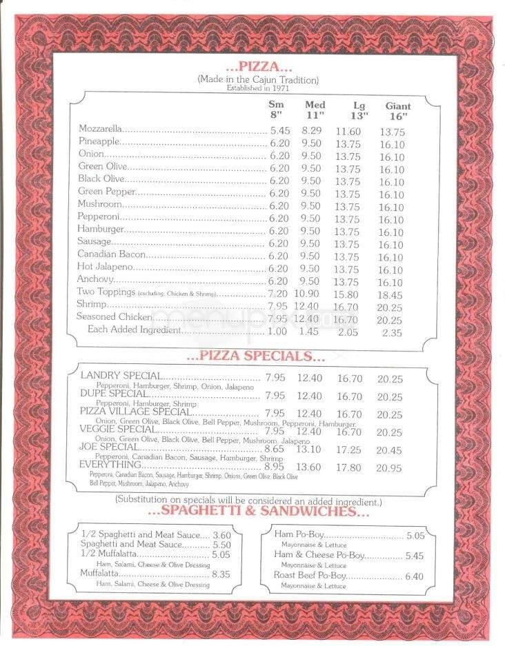Menu page 2
