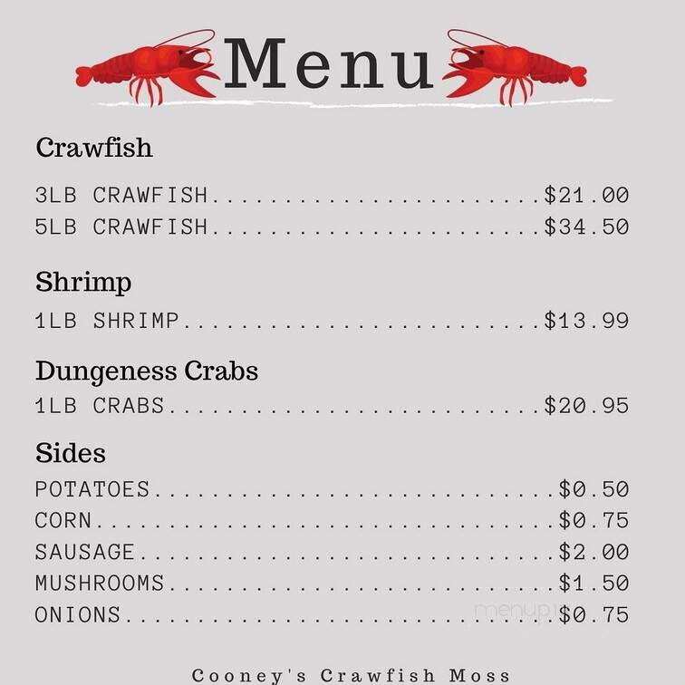 Menu page 1