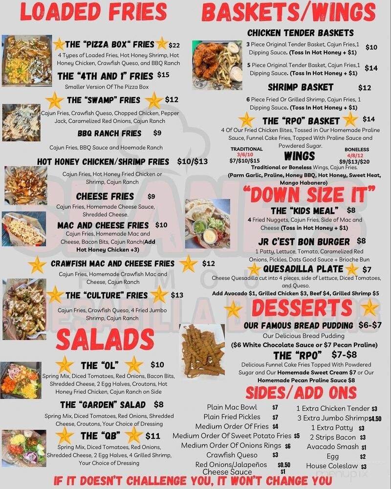 Menu page 1