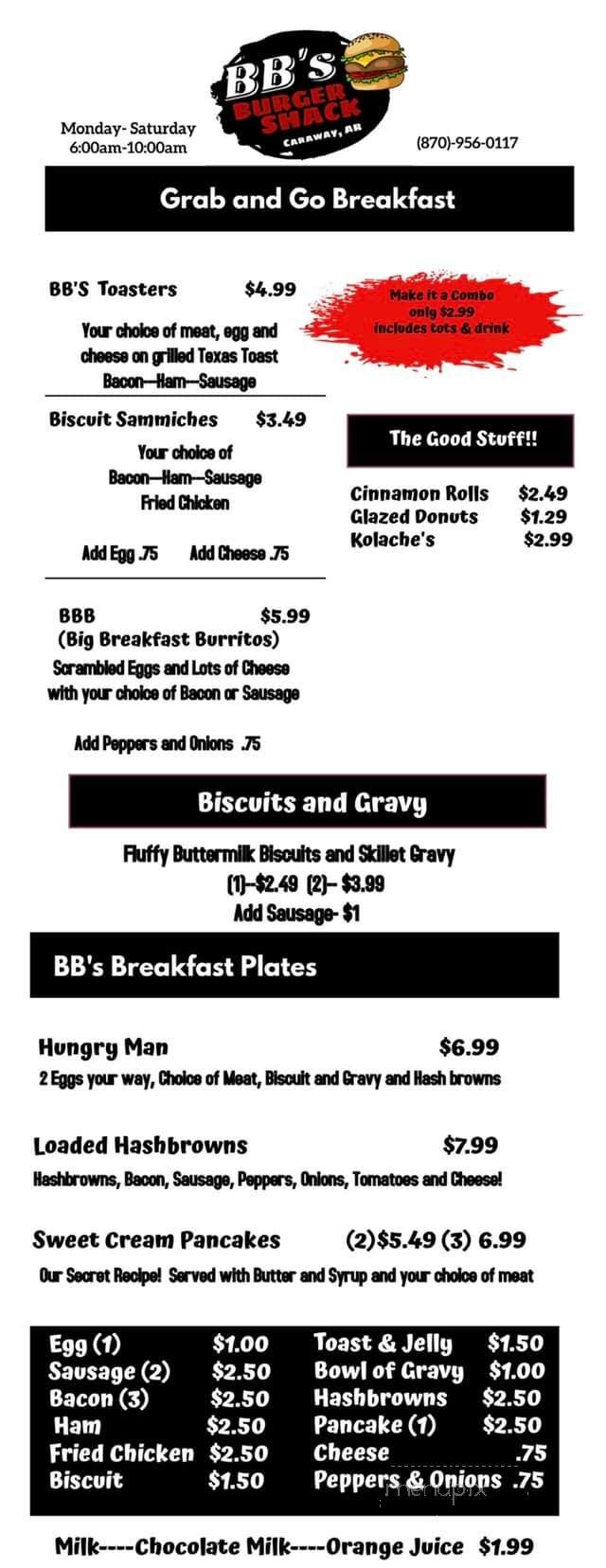 Menu page 1