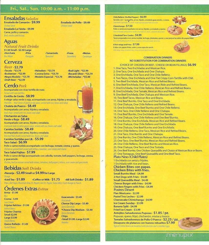 Menu page 2