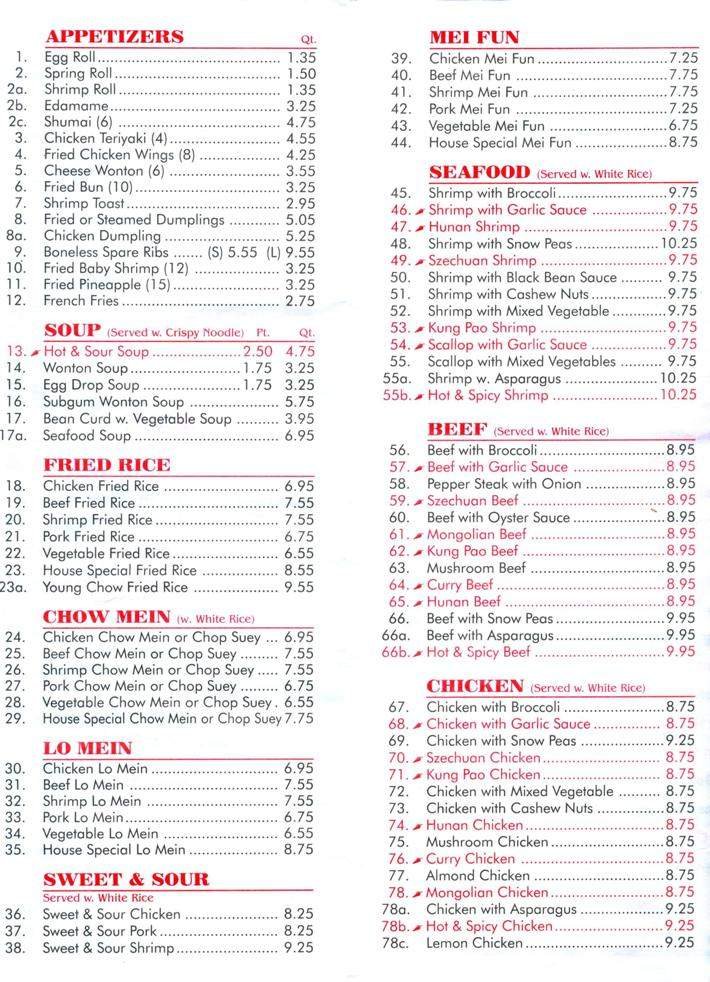 Menu page 2