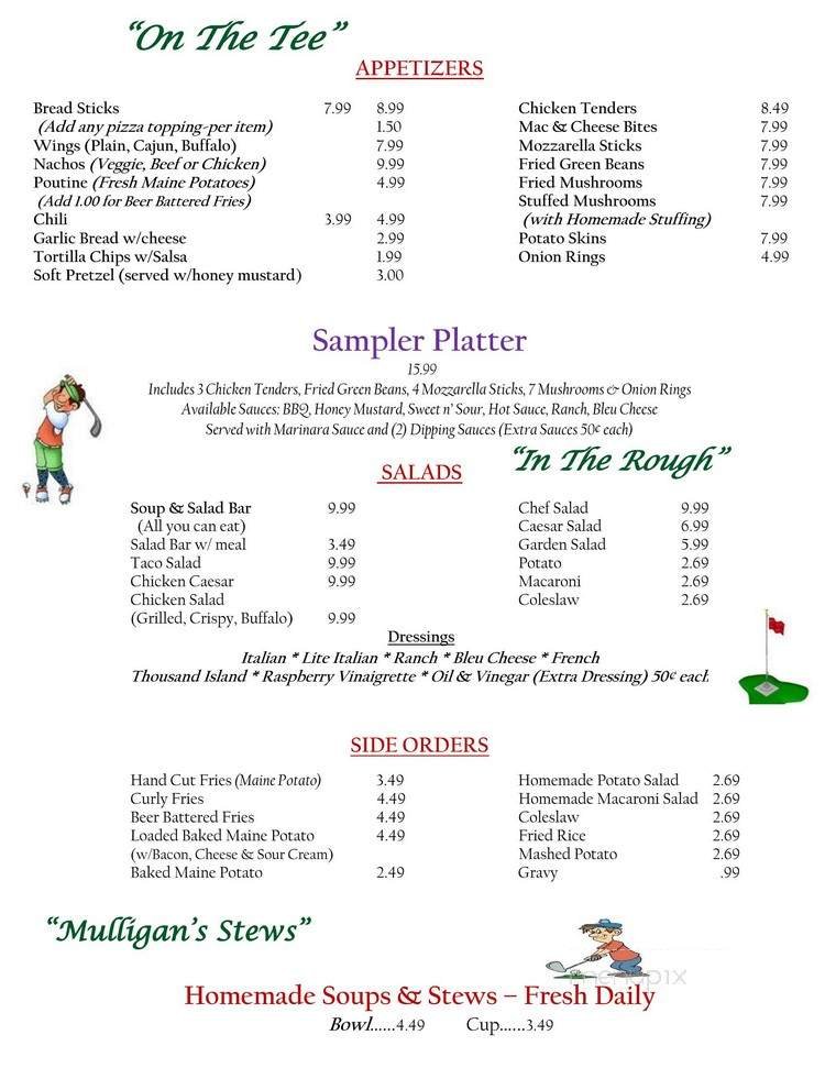 Menu page 2