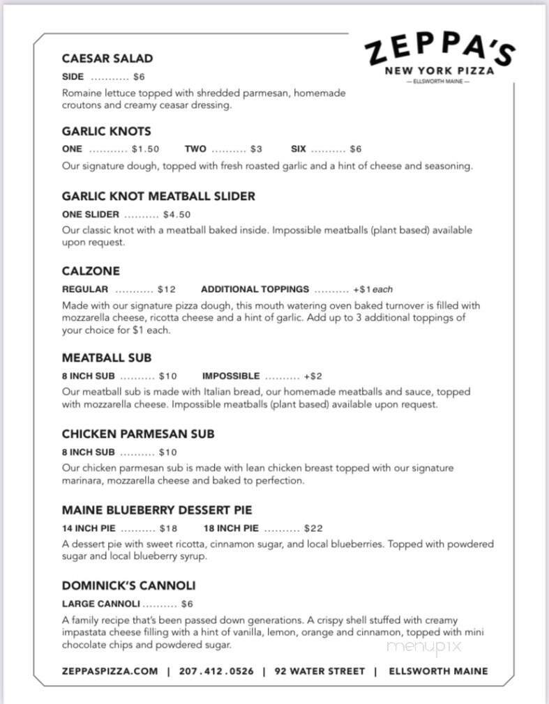 Menu page 2