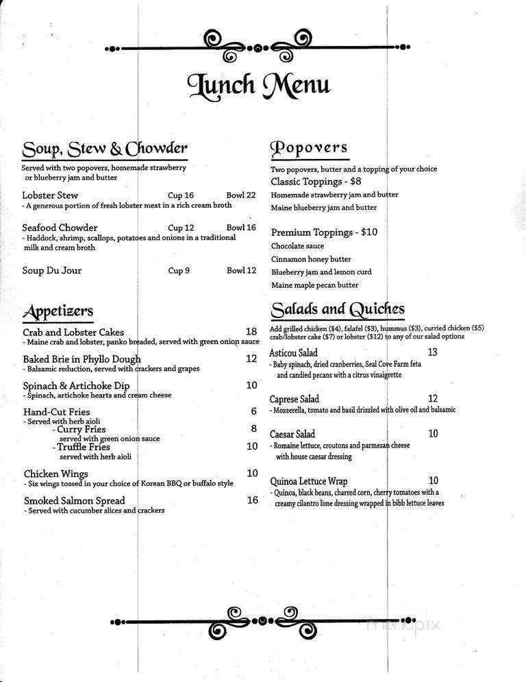 Menu page 1