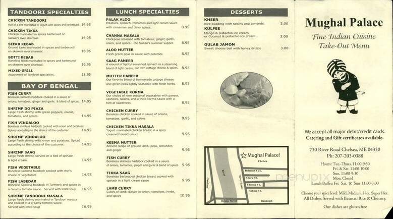 Menu page 1