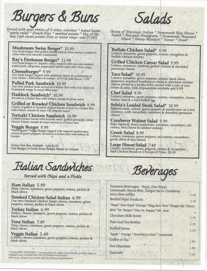 Menu page 1