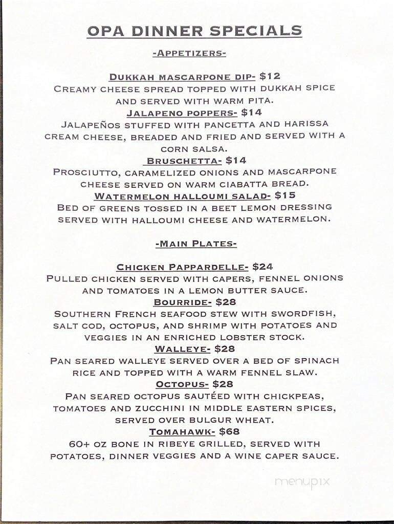Menu page 2