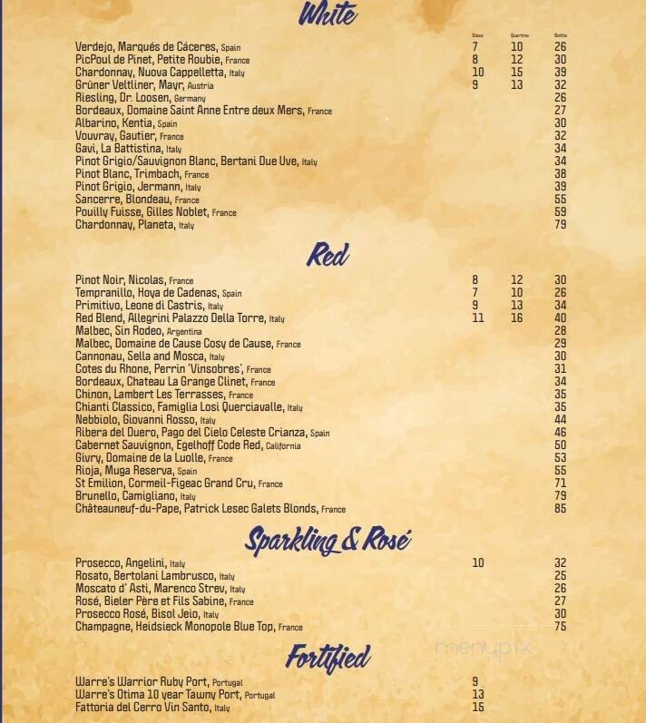 Menu page 1