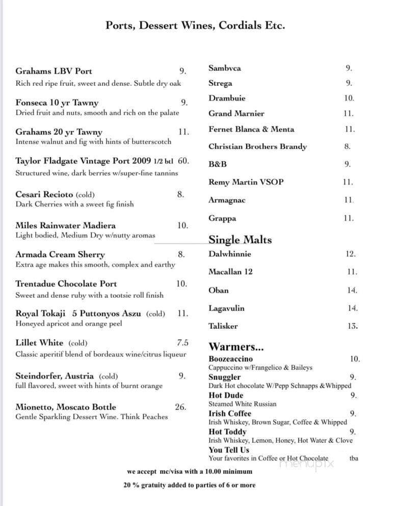 Menu page 2