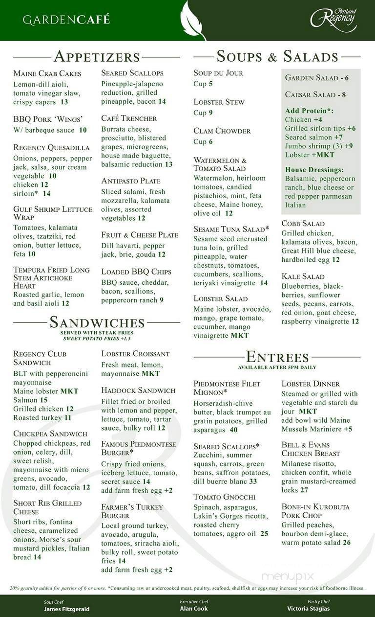 Menu page 1