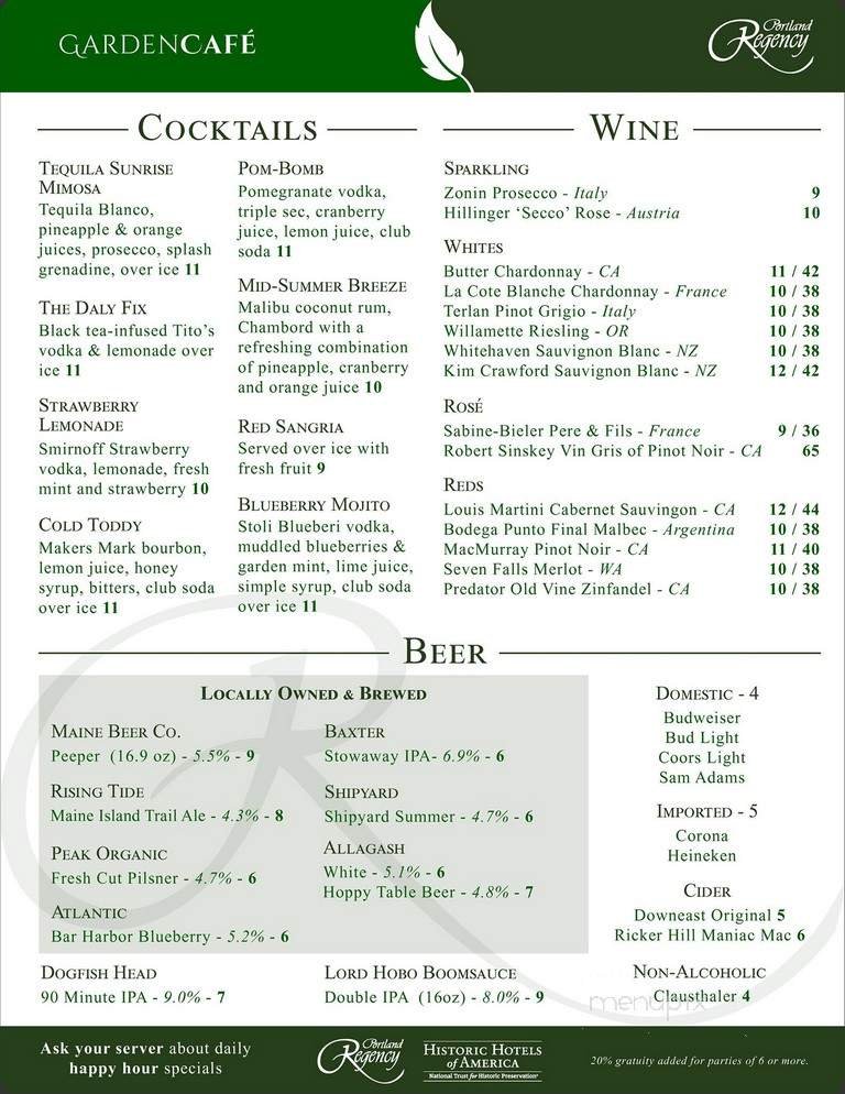 Menu page 2