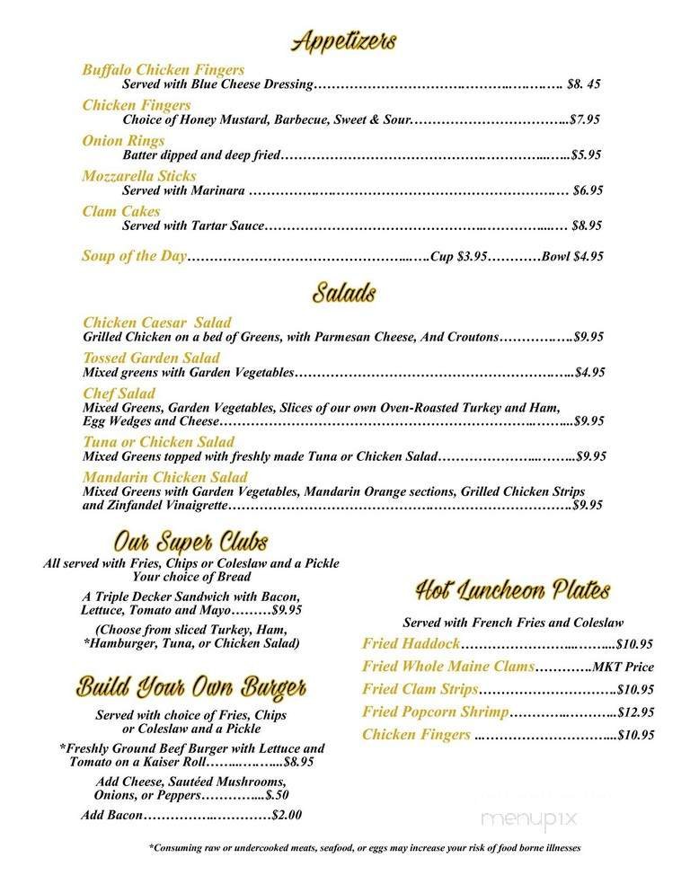 Menu page 1