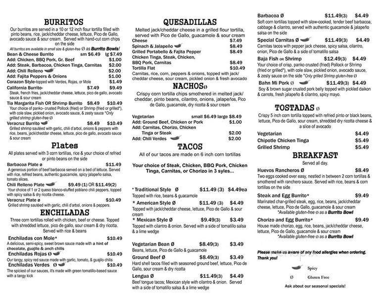 Menu page 2