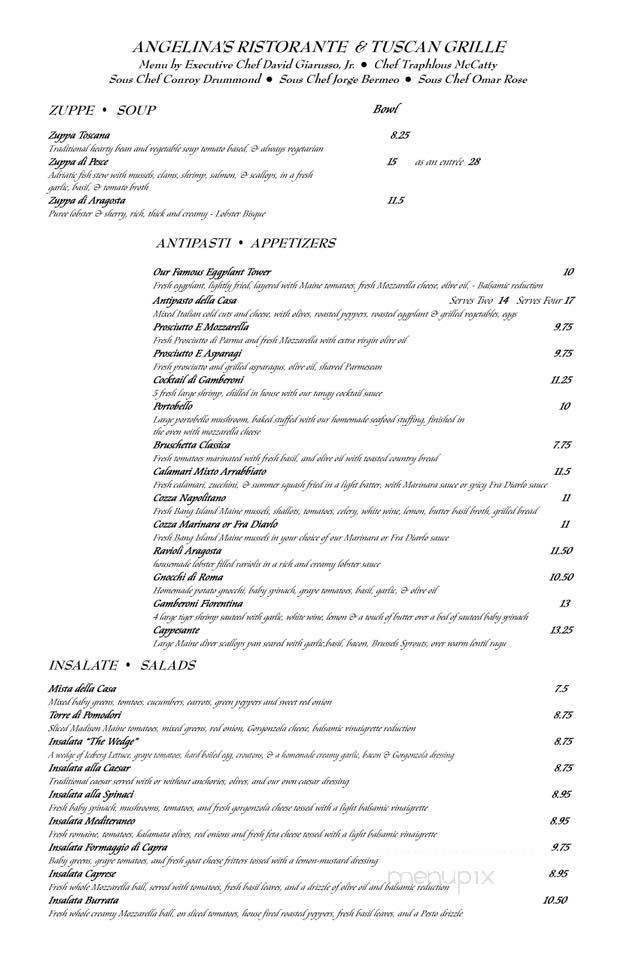 Menu page 1