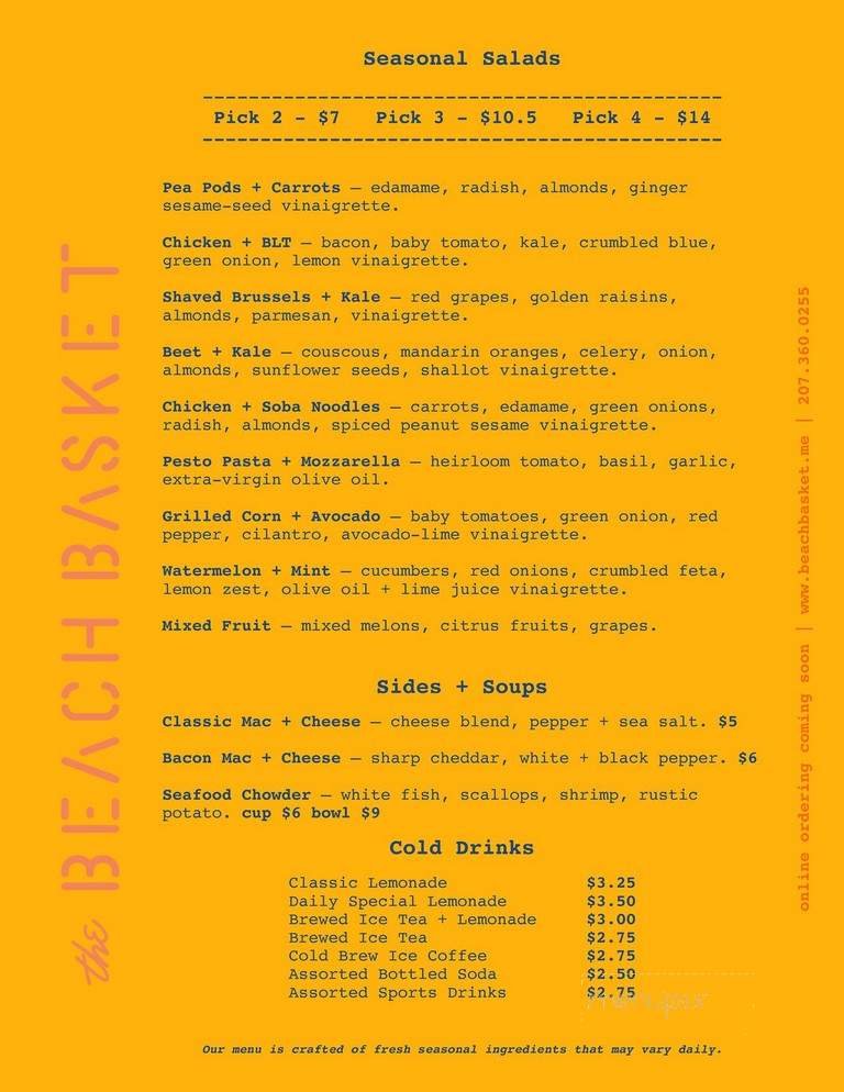 Menu page 2