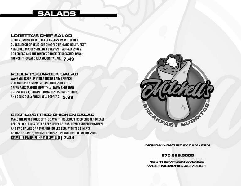 Menu page 1