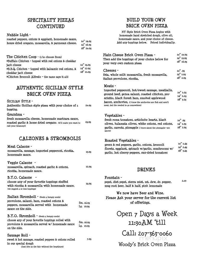 Menu page 2