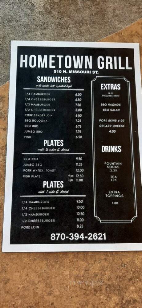 Menu page 2