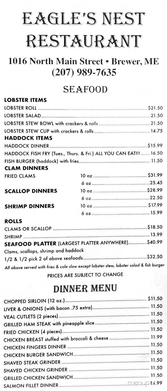 Menu page 1